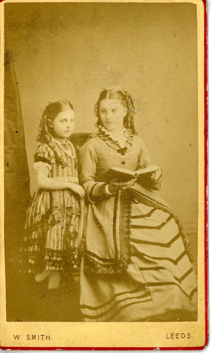 Fashion at Play talk: Other outfits include a father and son in Wakefield wearing suits and riding matching penny farthing bikes, a fashion print from a Victorian women’s fashion magazine from around 1885 and a carefully posed picture of a mother and daughter from the 1860s, both wearing formal dress.

The exhibition also features an album of photographs documenting a spectacular children’s fancy dress ball hosted at Leeds Town Hall by the mayor and mayoress of Leeds, Mr and Mrs Alf Cooke, on January 12, 1891.