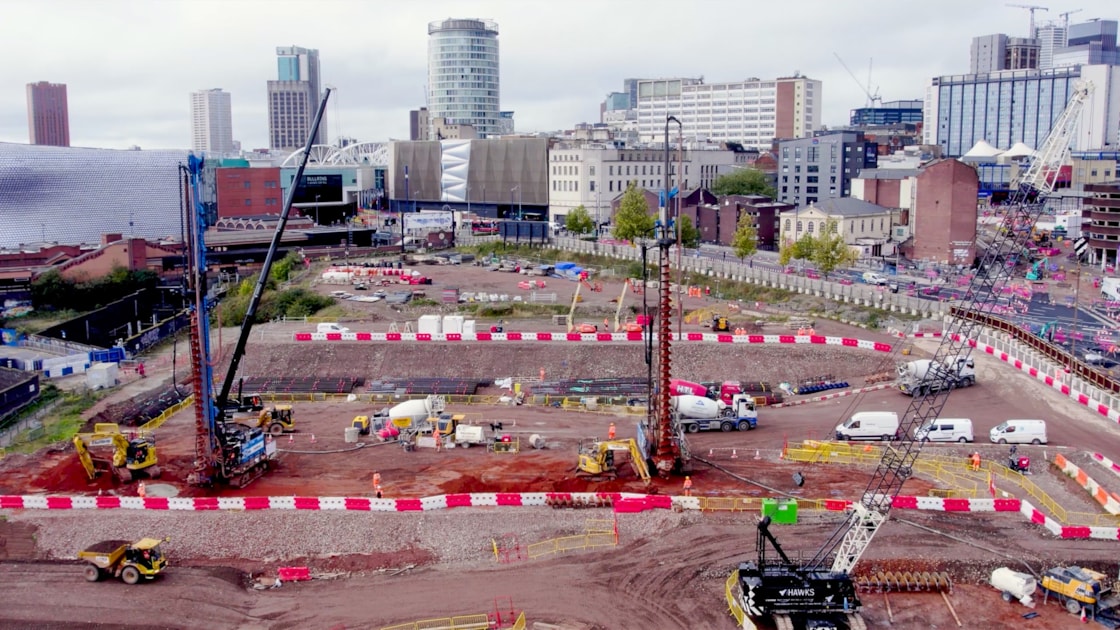 HS2 lays the foundations for Curzon Street Station