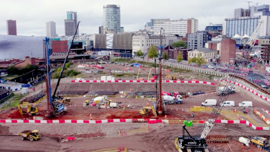 HS2 lays the foundations for Curzon Street Station