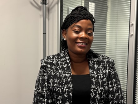 Social worker Irene Oshodi works in the Young Adult team