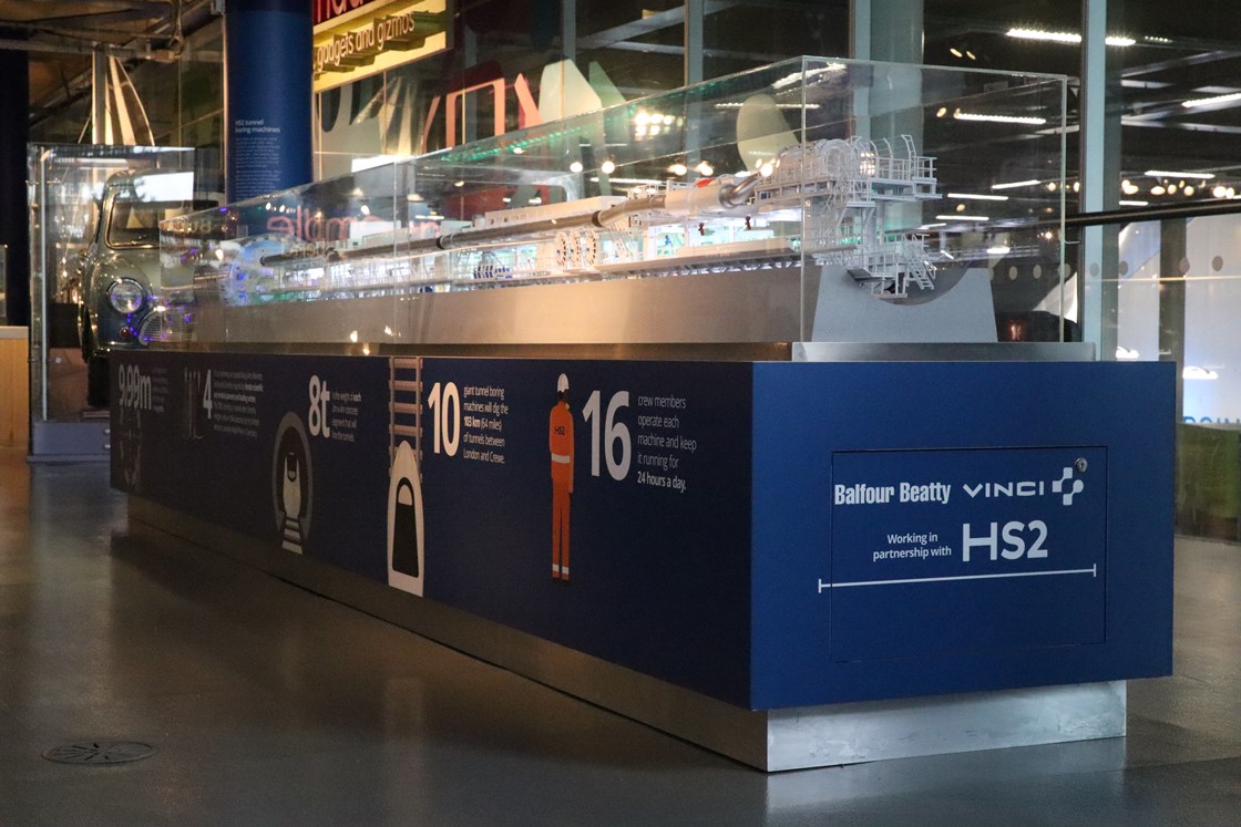 A new exhibition charting HS2's tunnelling story is now open at Thinktank