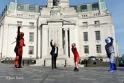 Visiting Superheroes. CREDIT: June Essex