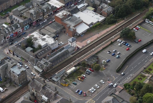 Broughty Ferry platform works get underway: BroughtyFerry Aerial-2