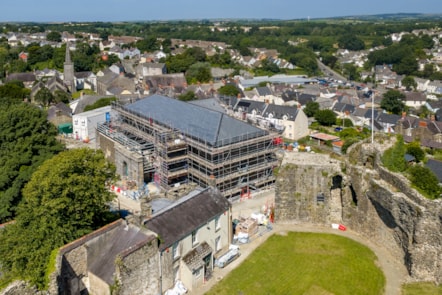 Haverfordwest Castle progress as of July 2026