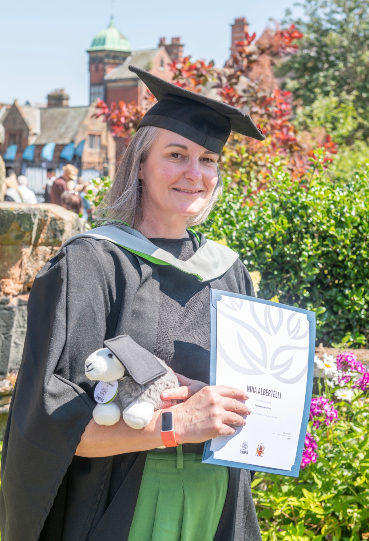 Hensman Prize winner Nina Albertelli pictured after her University of Cumbria graduation at Carlisle Cathedral
Picture: Wed 15 July 2026