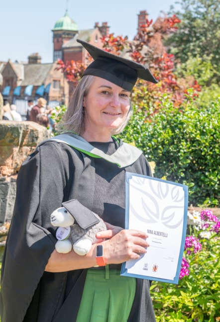 Hensman Prize winner Nina Albertelli pictured after her University of Cumbria graduation at Carlisle Cathedral
Picture: Wed 15 July 2026