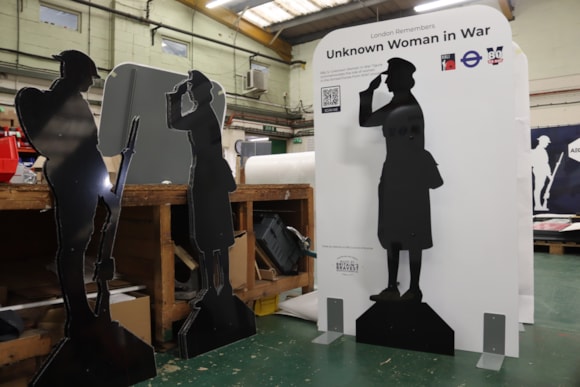‘The Unknown Tommy and Unknown Woman In War figures being produced in RBLI’s social enterprise, where 70% are the team are veterans or living with disabilities.’ 1 Credit RBLI