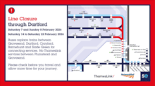 Dartford line closure - Feb 2026