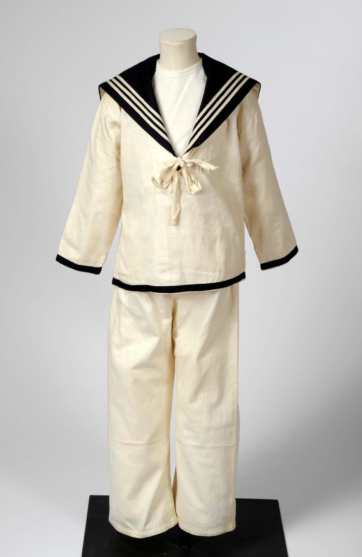 Sailor suits: The eye-catching naval attire includes a classic range of blue and white outfits, dresses and bellbottom trousers, looks which became hugely popular for children during the late 19th and early 20th centuries.
The suits are among an array of historic fashions which will be explored in an upcoming workshop at Leeds Discovery Centre looking back on centuries of fabulous clothes and costumes.