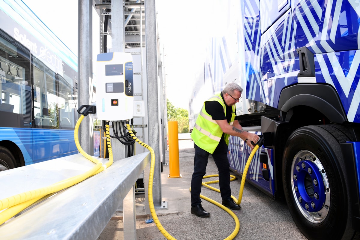 FirstGroup depot with electric charging facilities