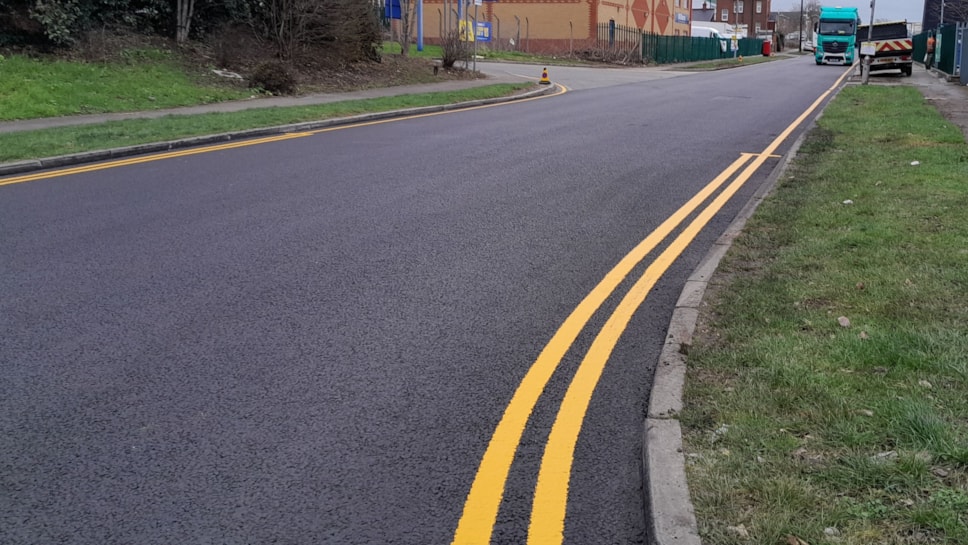 Craddock Road after resurfacing