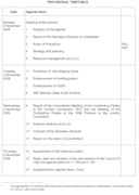 Council 138 timetable: Council 138 timetable