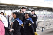 Royal Navy listens to speeches: Royal Navy listens to speeches