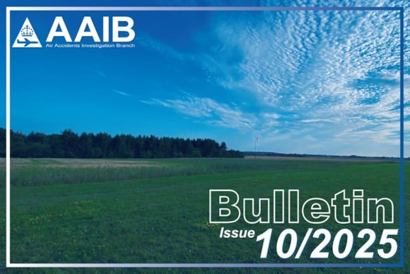 AAIB October Bulletin: October bulletin image