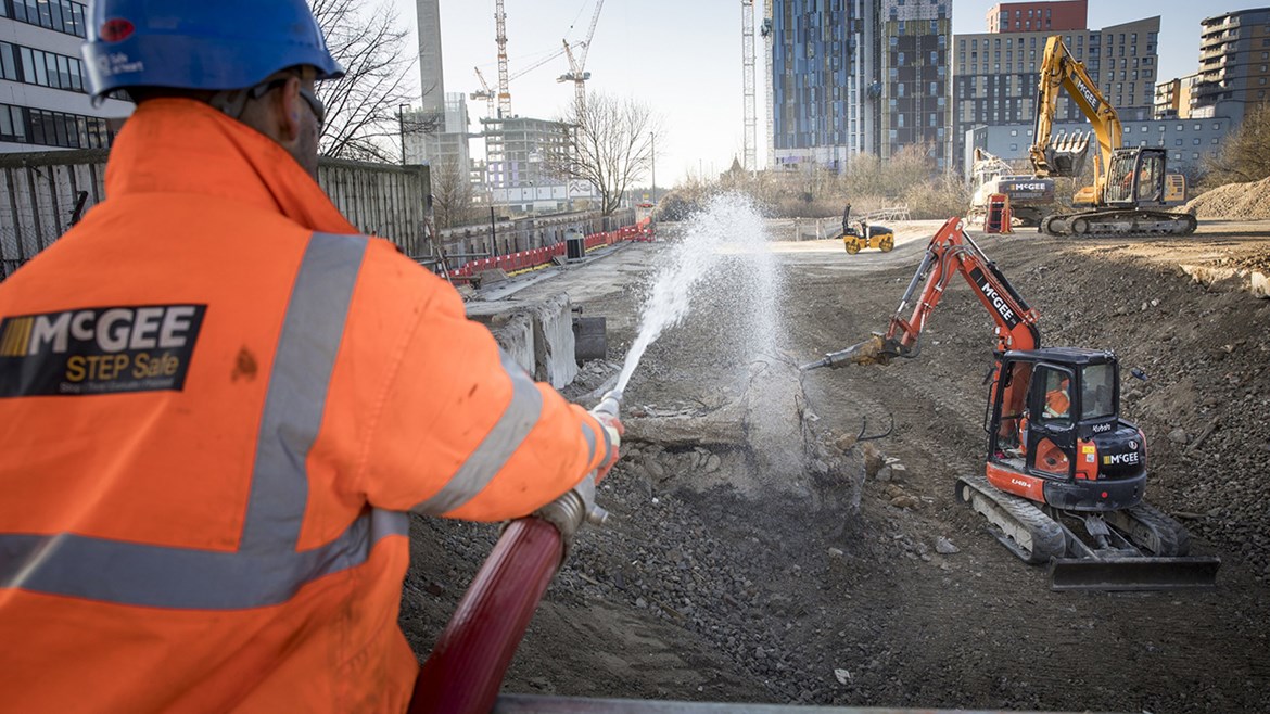 HS2 completes biggest demolition challenge yet at new Old Oak Common tunnel crossover box site: HS2 site clearance at Victoria Road, Old Oak Common