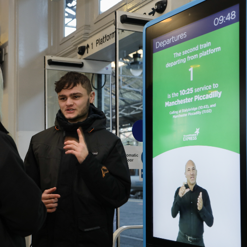 British Sign Language (BSL) screens