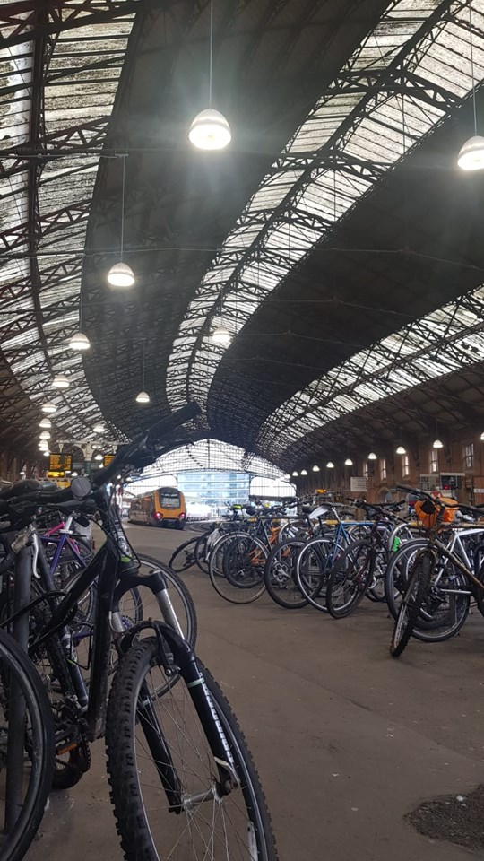 The bike racks on the platform at Bristol Temple Meads will be moved