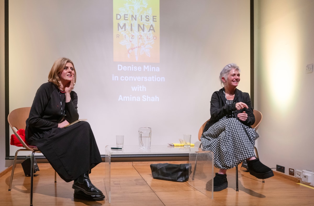 Amina Shah (left) in conversation with author Denise Mina in December 2024, the final event of the year at the National Library of Scotland. Credit: Neil Hanna