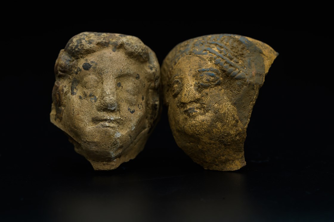 Decorative Roman pottery uncovered during the archaeology excavation at Blackgrounds, Chipping Warden, Northamptonshire-14