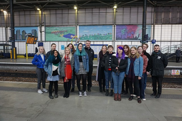 Network Rail brightens up Leeds station with vibrant new art work: Network Rail brightens up Leeds station with vibrant new art work (2)-2