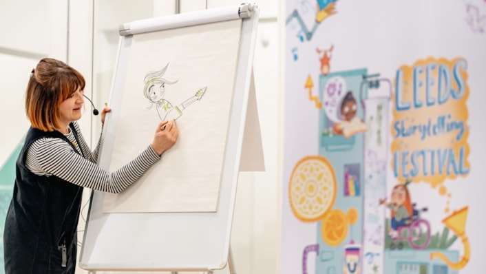 Leeds Storytelling Festival returns with a new programme celebrating the National Year of Reading: 1 Leeds Storytelling Festival 2026 - Kate Pankhurst