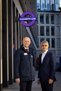 TfL Image - Commissioner for TfL, Andy Byford and Mayor of London, Sadiq Khan outside Bond Street station