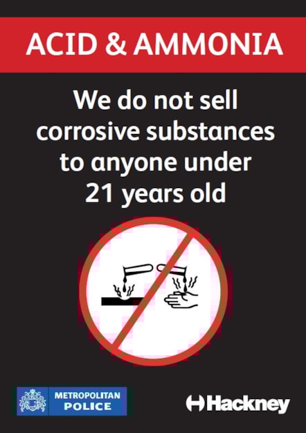 Corrosive substances