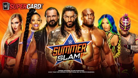 WWE SuperCard SummerSlam 2021 Banner