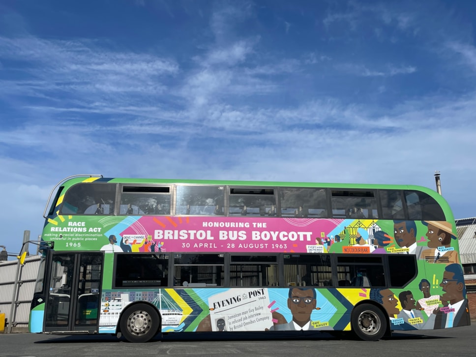 Boycott bus design passenger's side