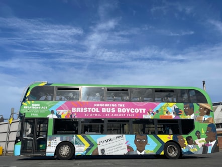 Boycott bus design passenger's side