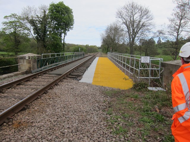 Network Rail takes action to deter walkers from trespassing on Sleights railway bridge: Network Rail takes action to deter walkers from trespassing on Sleights railway bridge