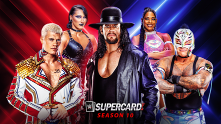 WWE SuperCard Season 10 Key Art