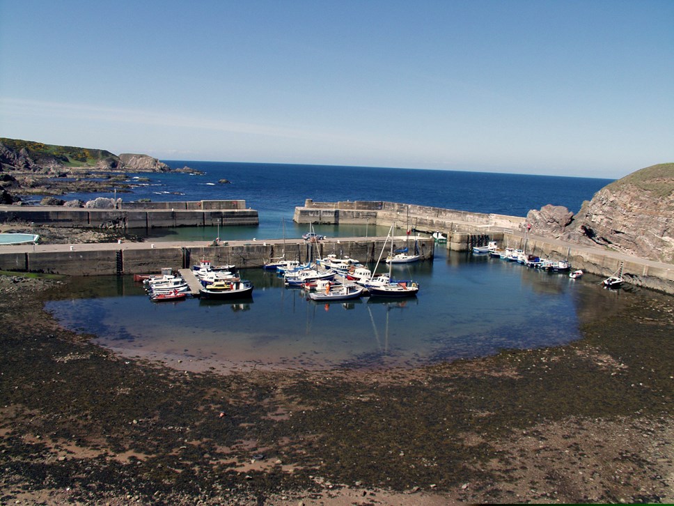 Portknockie harbour works