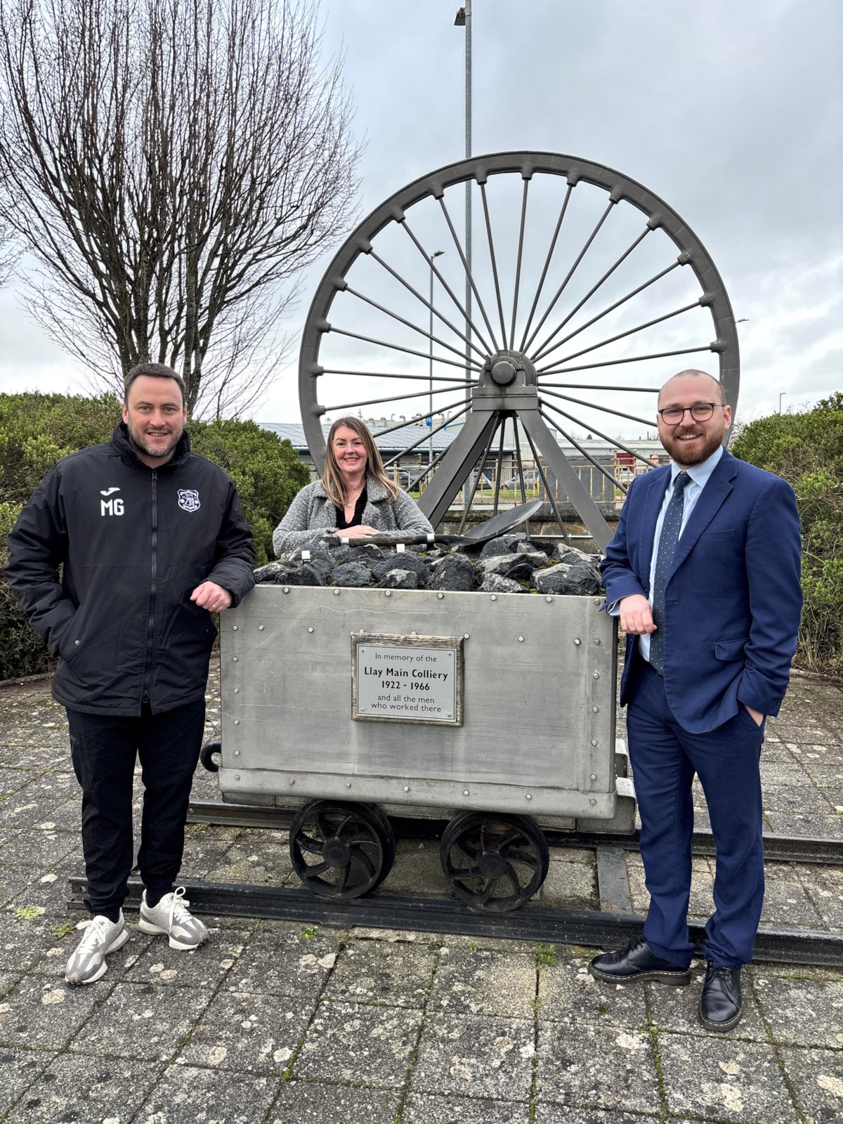 Minister Jack Sargeant at Llay Miners