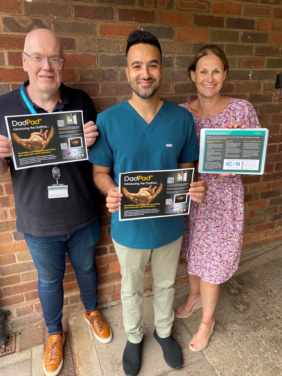 Councillor Ian Bevan, cabinet member for public health, Dr Mohit Mandiratta and public health officer Rachael Doyle