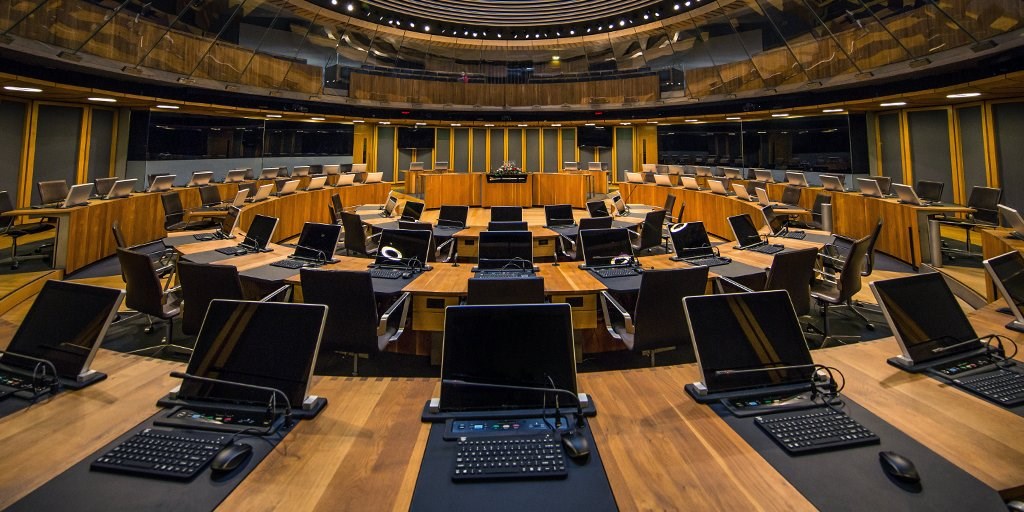 The Siambr, Welsh Assembly, Senedd, Cardiff