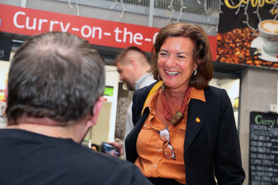 Eluned Morgan in Wrexham - Sept 2024