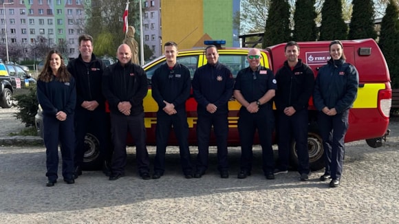 Brigade staff support Ukraine with delivery of life-saving firefighting kit: London Fire Brigade - Ukraine Convoy April 2025 3