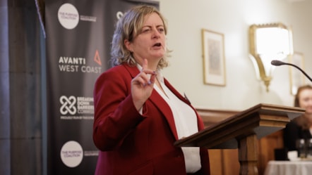 Theresa Robberts speaks at Parliamentary Reception