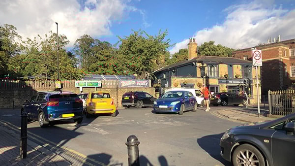 A660 at St Michael's Road junction: A660 at St Michael's Road junction