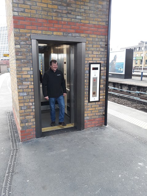 New lift at Vauxhall