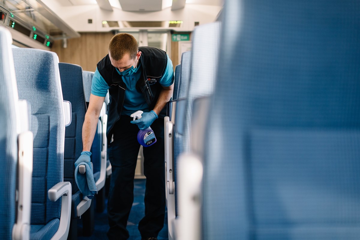 A member of the TPE cleaning team 2. Photo by Stuart Bailey