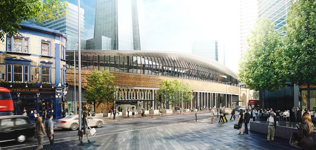 New station control office unites rail staff at London Bridge as concourse opening approaches: London Bridge station, Tooley St CGI