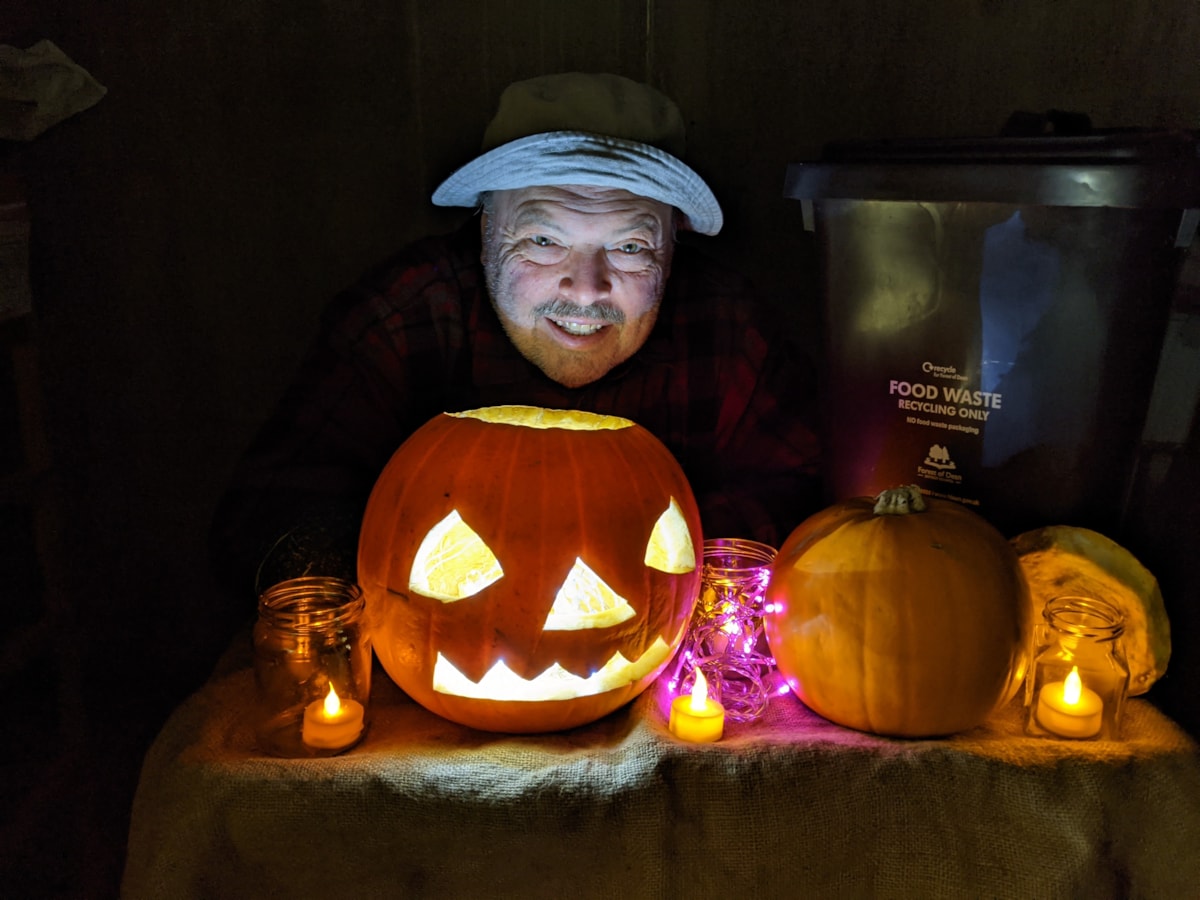 Cllr Andy Moore - Halloween pumpkins