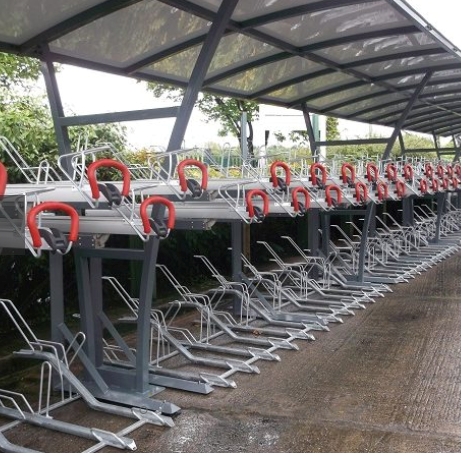 The new bike racks at Bristol Temple Meads will look similar to this