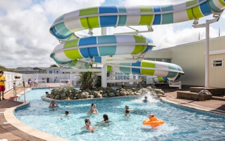 Outdoor pool at Perran Sands