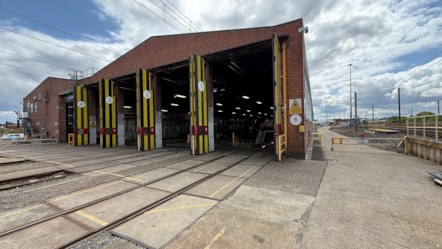 Image shows Heaton depot service roads