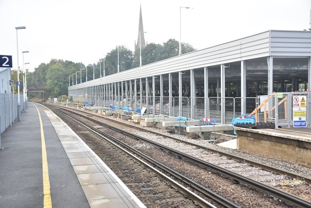 Platforms at Wokingham station are being extended to accommodate longer trains, as part of the £800 million Waterloo & South West Upgrade (2)