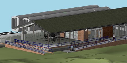 Cottam Parkway Railway Station proposed CGI image