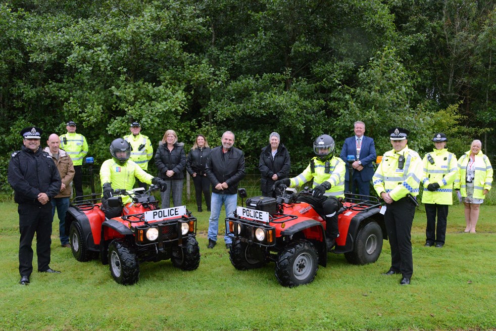 East Ayrshire Police Officers initiate quad bike patrols to tackle rural crime
